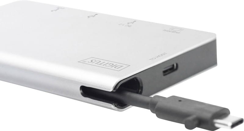 Док-станція Digitus USB-C PD 100W/USB3.0х2/USB-C/SD/MicroSD/HDMI (DA-70867)
