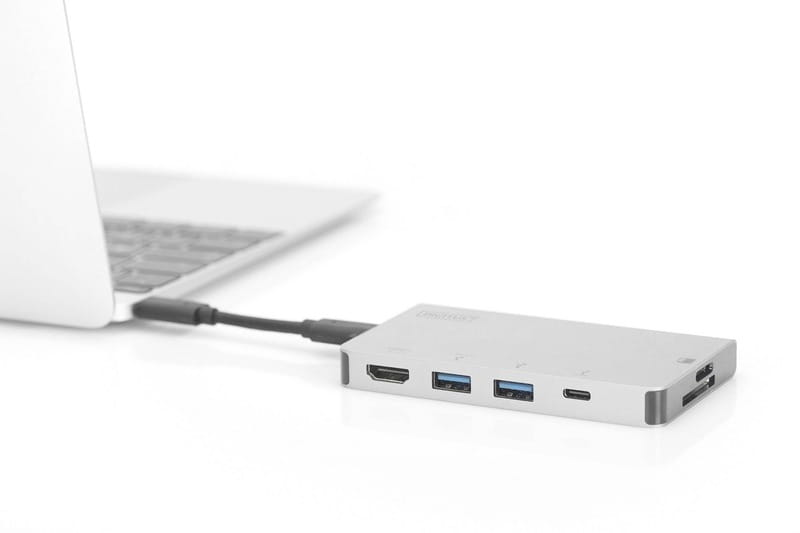 Док-станція Digitus USB-C PD 100W/USB3.0х2/USB-C/SD/MicroSD/HDMI (DA-70867)