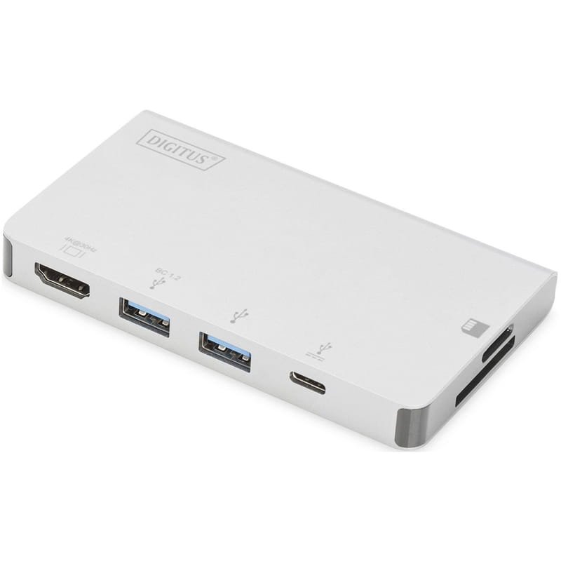 Док-станція Digitus USB-C PD 100W/USB3.0х2/USB-C/SD/MicroSD/HDMI (DA-70867)