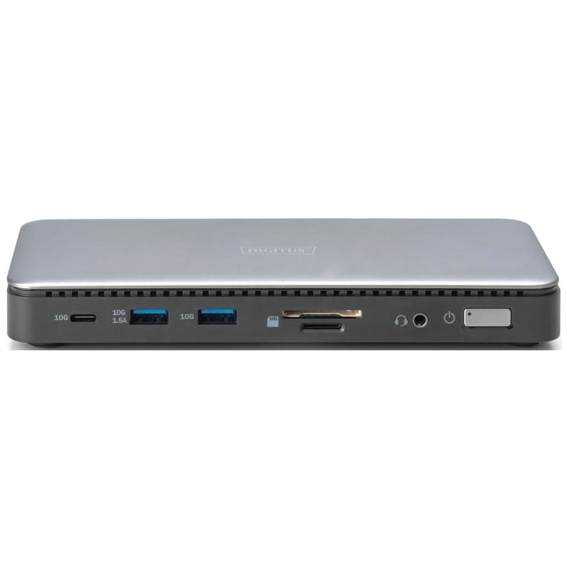 Док-станція Digitus USB-C USB3.2х2/USB-C/SD/MicroSD/HDMIx2/DisplayPort/RJ45/Audio (DA-70917)