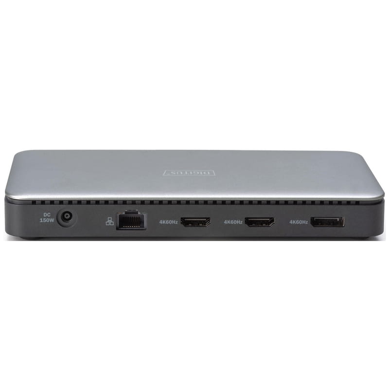 Док-станція Digitus USB-C USB3.2х2/USB-C/SD/MicroSD/HDMIx2/DisplayPort/RJ45/Audio (DA-70917)