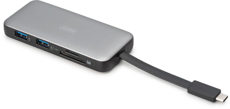 Док-станція Digitus USB-C USB3.2х2/USB-C/SD/MicroSD/HDMI/RJ45 (DA-70916)