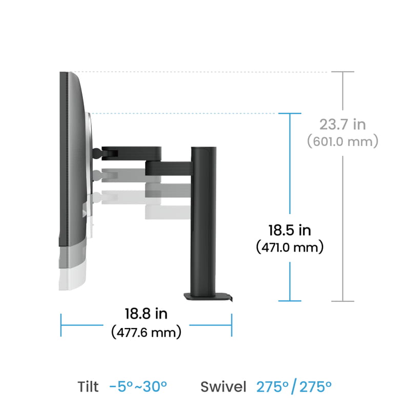 Монітор BenQ 31.5" RD320UA (9H.LMTLA.TBE) IPS Metallic Grey