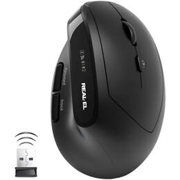 Мышь беспроводная REAL-EL RM-490W Black