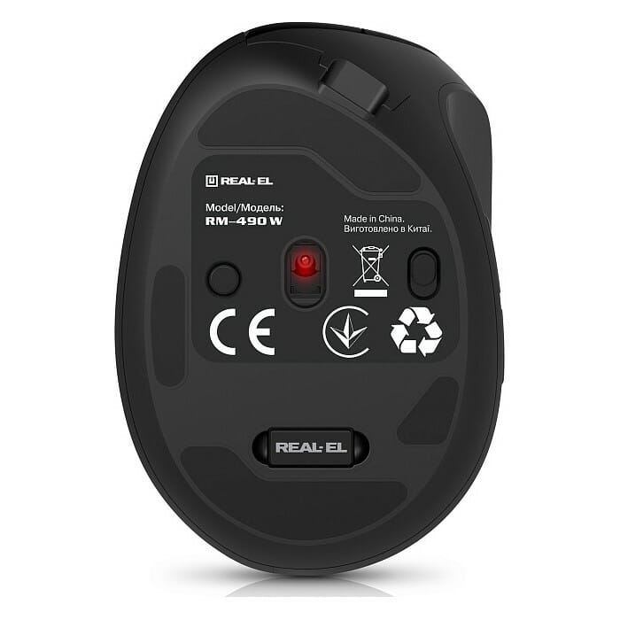 Мышь беспроводная REAL-EL RM-490W Black
