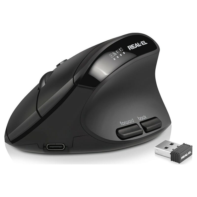 Мышь беспроводная REAL-EL RM-490W Black