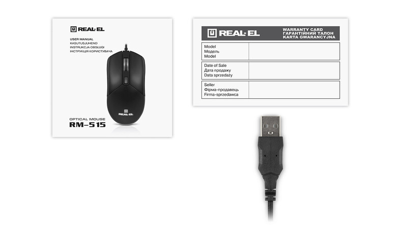 Миша REAL-EL RM-515 Black