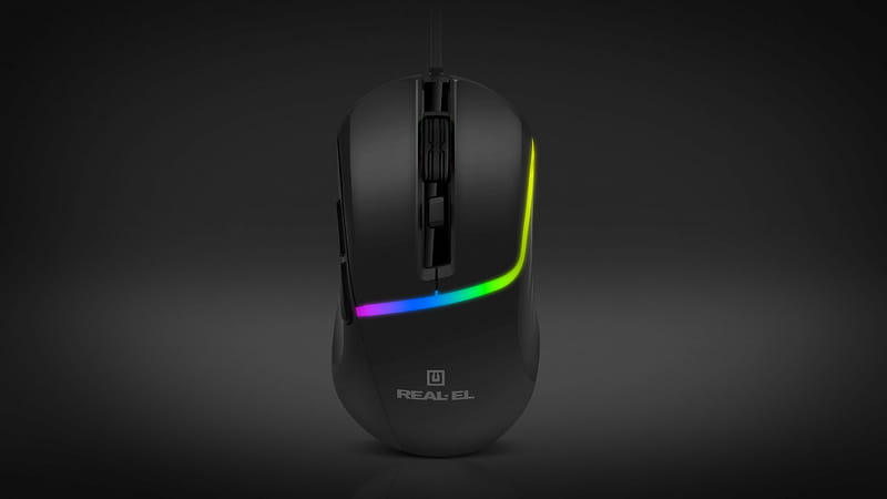 Мышь REAL-EL RM-530 Black