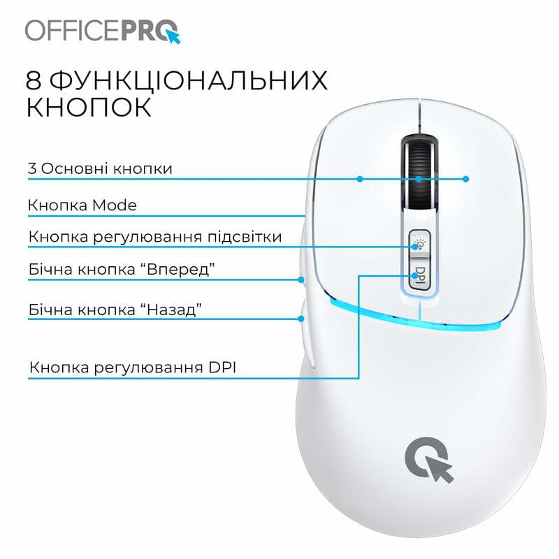 Миша бездротова OfficePro M468W White