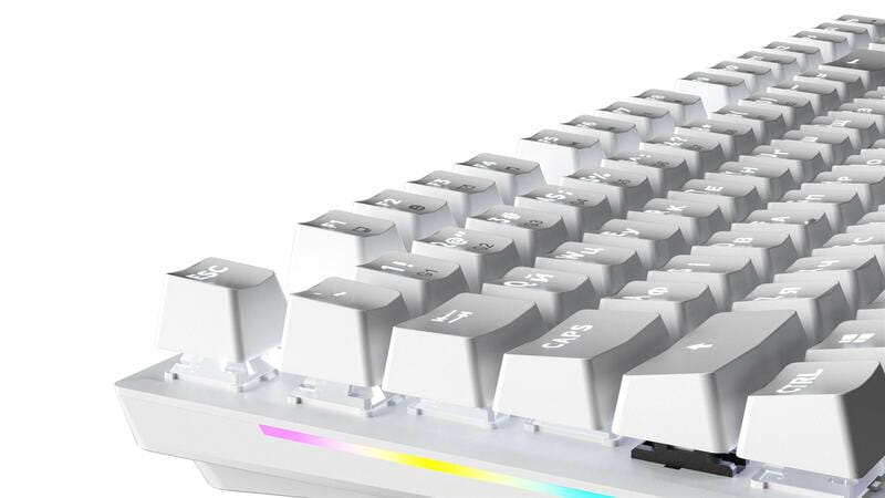 Клавиатура GamePro Genesis Joker MK124W Outemu Red Swithes USB White