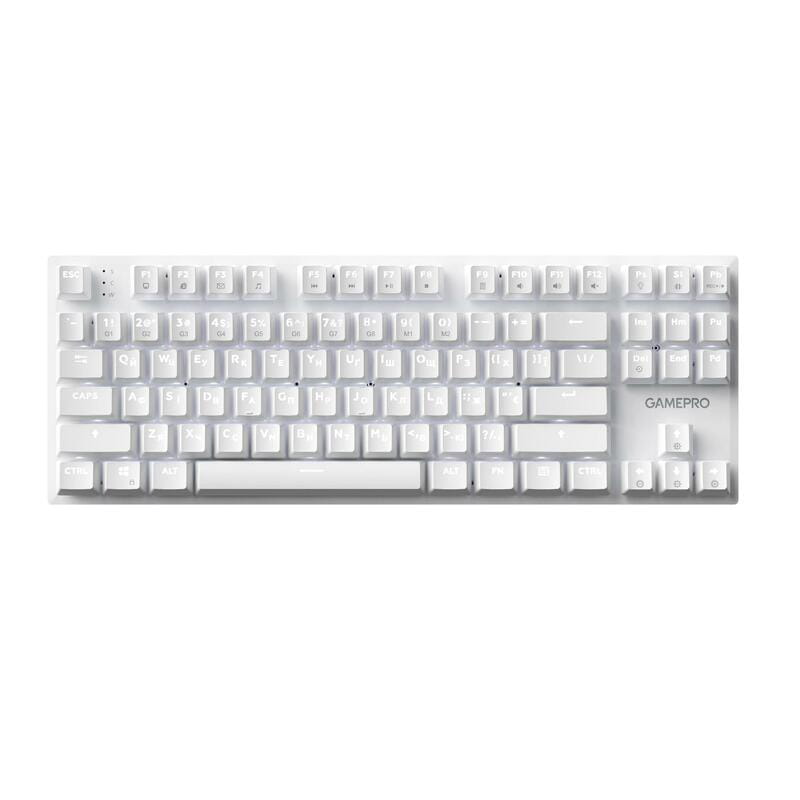 Клавиатура GamePro Genesis Joker MK124W Outemu Red Swithes USB White