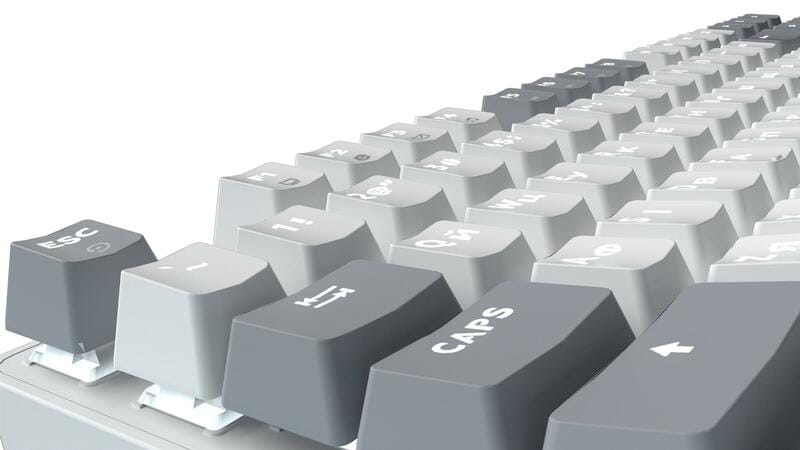 Клавиатура GamePro Genesis Metallic MK110W Outemu Red Swithes USB White