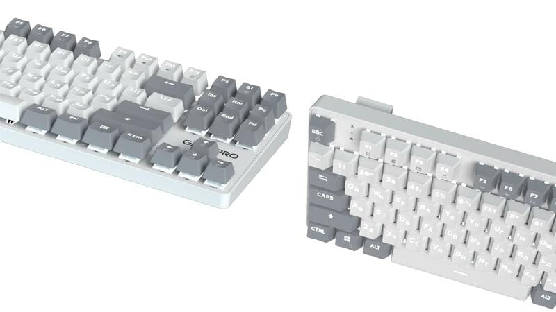 Клавиатура GamePro Genesis Metallic MK110W Outemu Red Swithes USB White