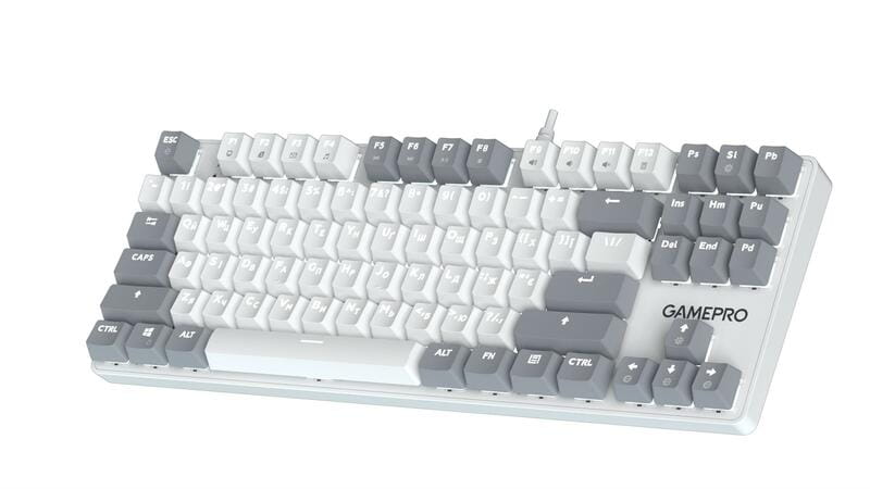 Клавиатура GamePro Genesis Metallic MK110W Outemu Red Swithes USB White