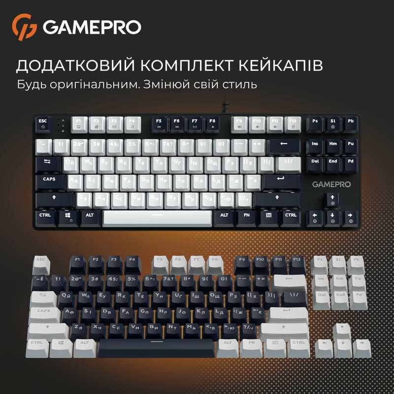 Клавиатура GamePro Genesis Metallic MK110B Outemu Red Swithes USB Black