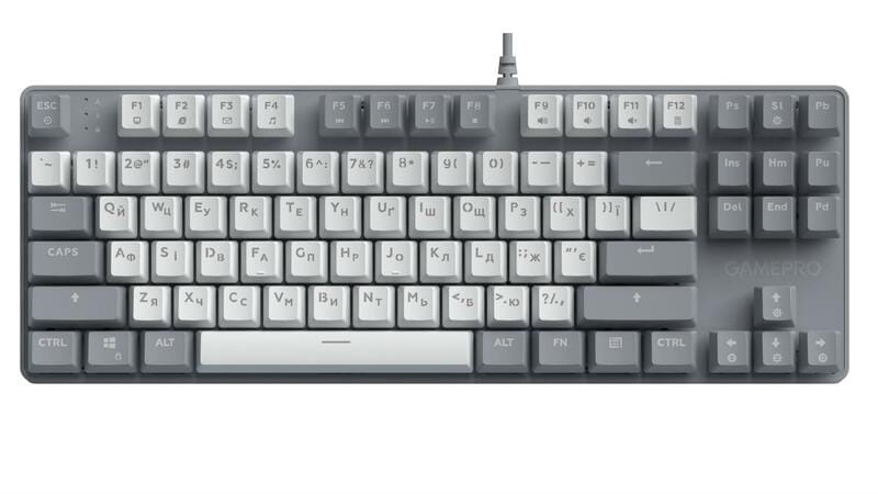 Клавиатура GamePro Genesis Metallic MK110G Outemu Red Swithes USB Gray