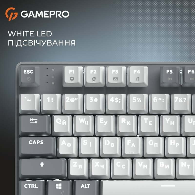 Клавиатура GamePro Genesis Metallic MK110G Outemu Red Swithes USB Gray