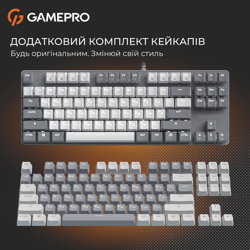 Клавиатура GamePro Genesis Metallic MK110G Outemu Red Swithes USB Gray
