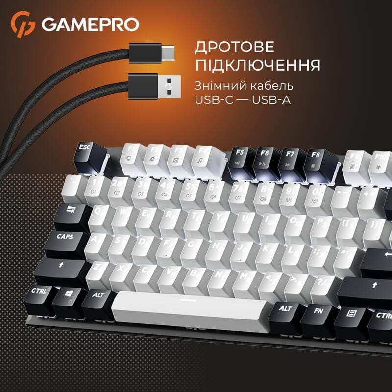 Клавіатура GamePro Genesis Metallic MK144B Outemu Red Swithes USB Black