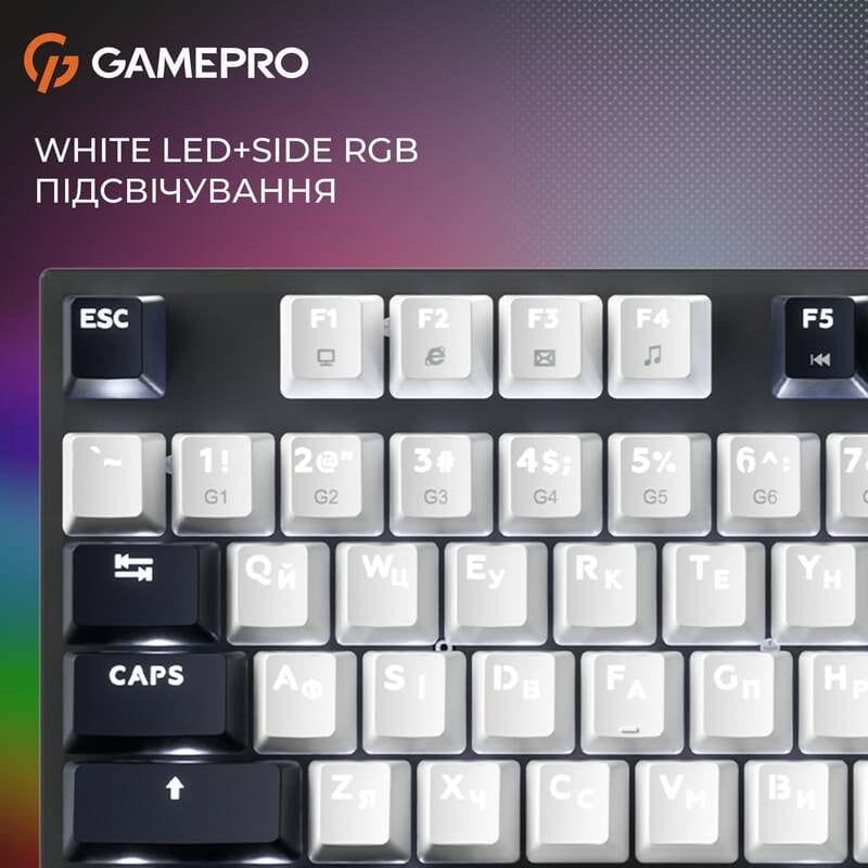 Клавіатура GamePro Genesis Metallic MK144B Outemu Red Swithes USB Black