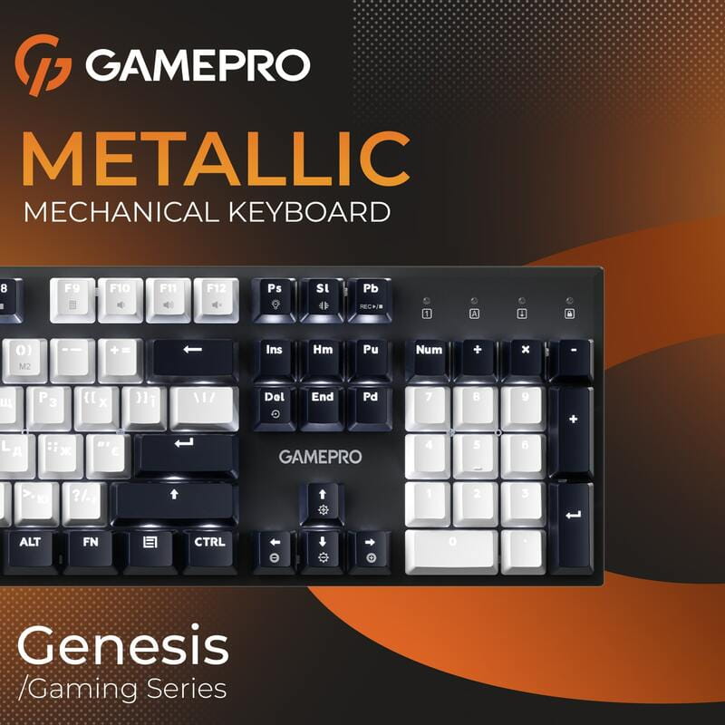 Клавіатура GamePro Genesis Metallic MK144B Outemu Red Swithes USB Black