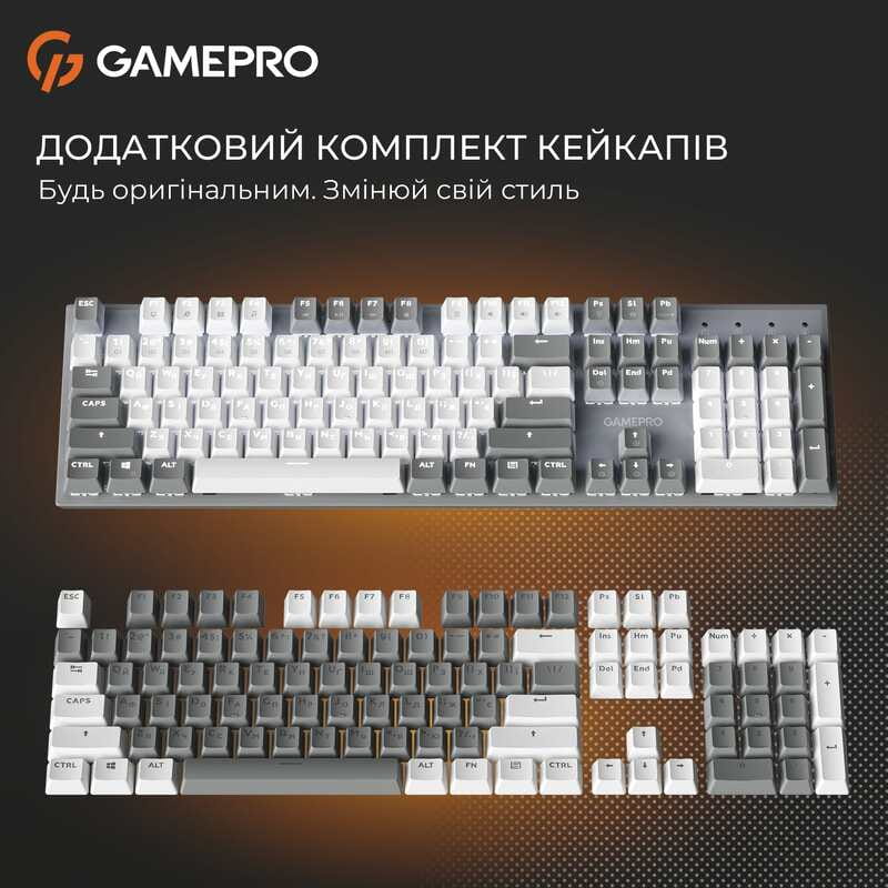 Клавіатура GamePro Genesis Metallic MK144G Outemu Red Swithes USB Gray