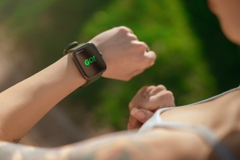 Смарт-годинник 2E Alpha SQ Music Edition 46 mm Black/Green (2E-CWW40BKGN-WS)