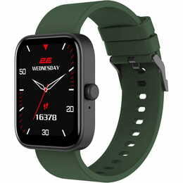 Смарт-часы 2E Alpha SQ Music Edition 46 mm Black/Green (2E-CWW40BKGN-WS)
