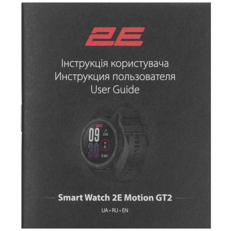 Смарт-годинник 2E Motion GT2 47 mm Black/Red (2E-CWW21BKRD-WS)