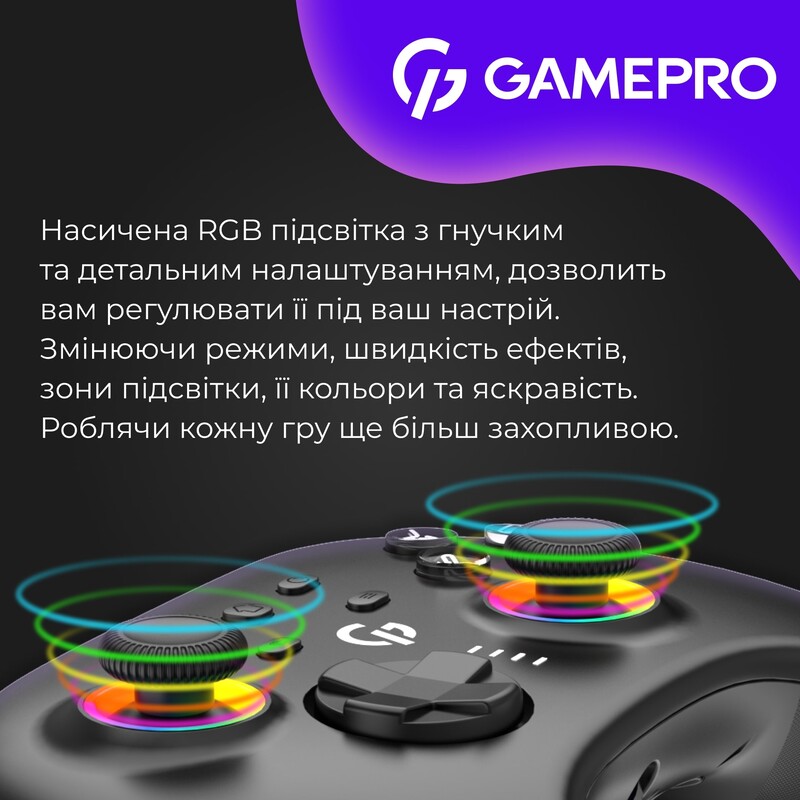 Геймпад GamePro с зарядной станцией GPX13BDOC Black