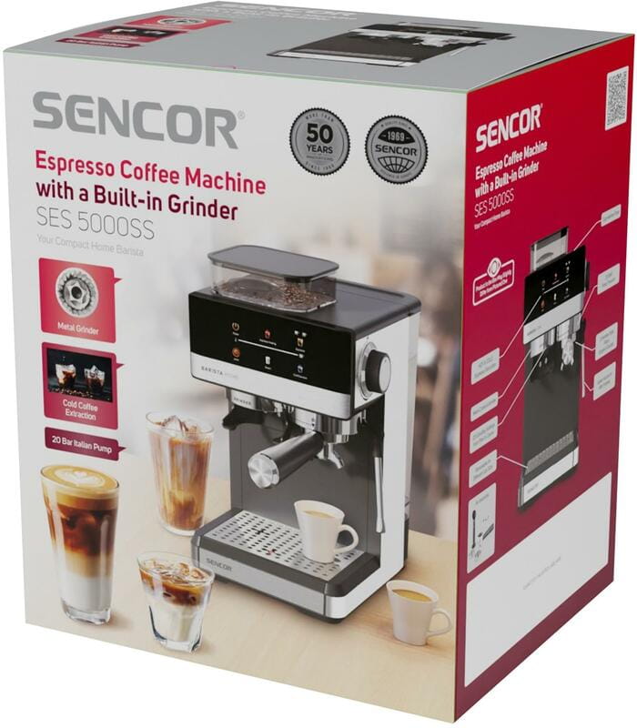Кофеварка Sencor SES 5000SS