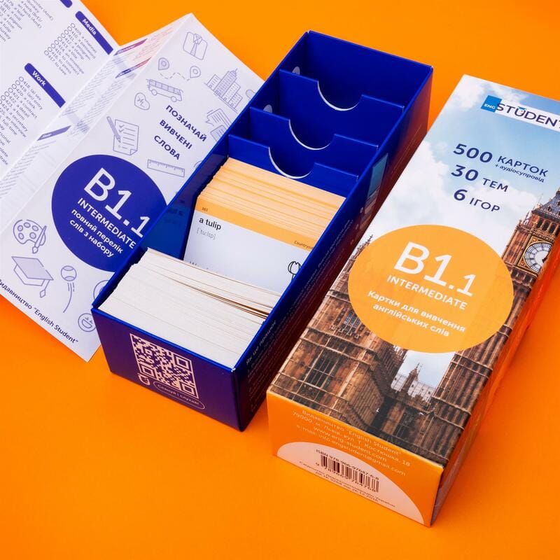 Картки для вивчення англійської мови English Student. B1.1 – Intermediate