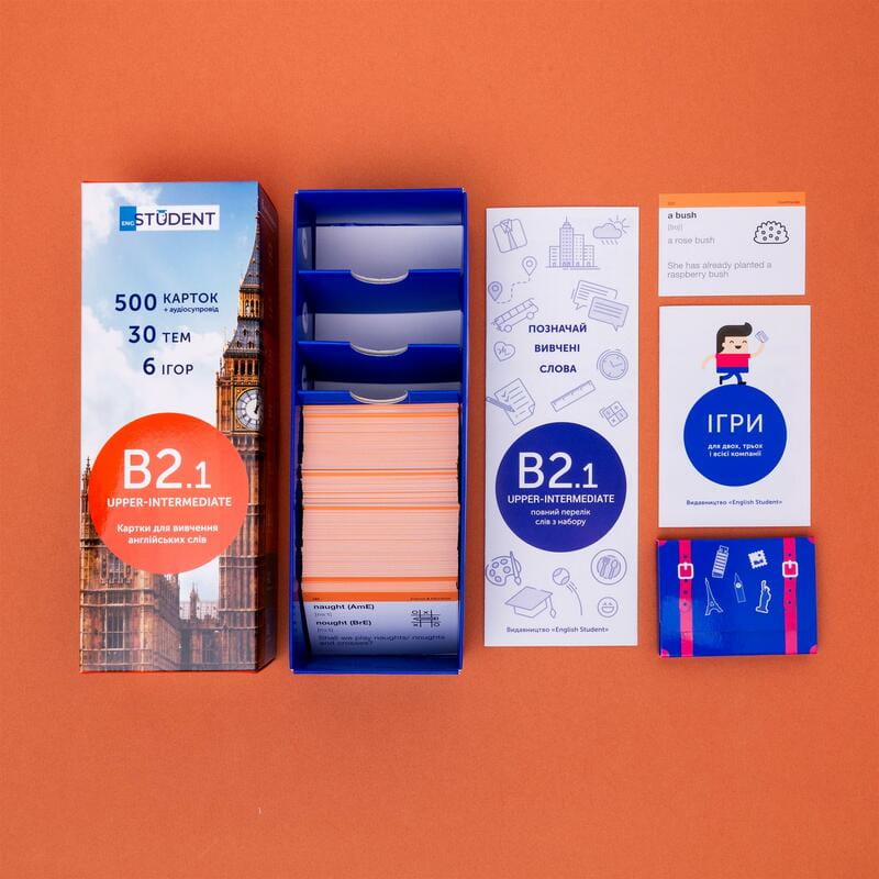 Картки для вивчення англійської мови English Student. B2.1 – Upper-Intermediate