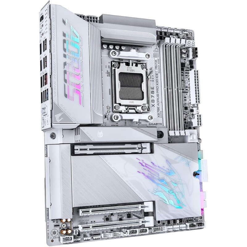 Материнська плата Gigabyte X870E Aorus Pro X3D Ice Socket AM5