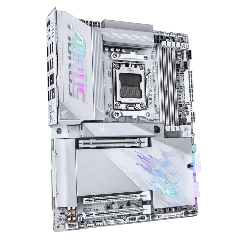 Материнская плата Gigabyte X870E Aorus Pro X3D Ice Socket AM5