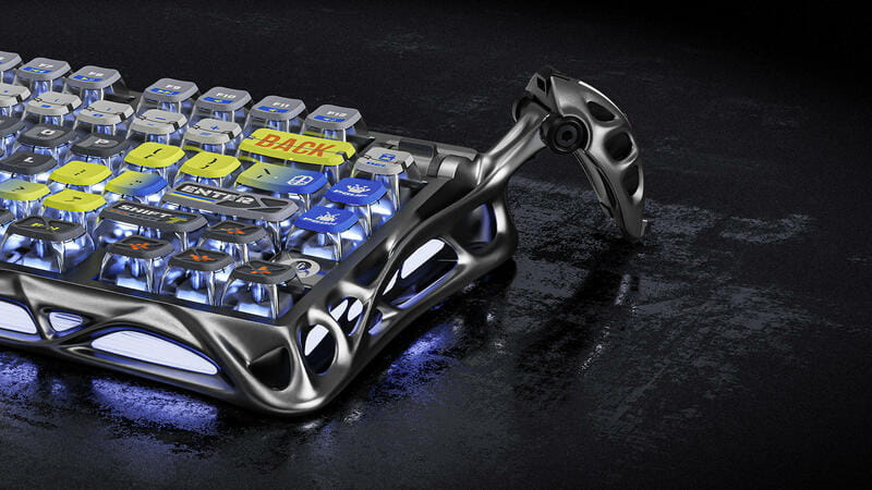 Клавіатура бездротова GravaStar Mercury K1 Pro Interstellar Silver (GS_K1_PRO_S_CGRY)