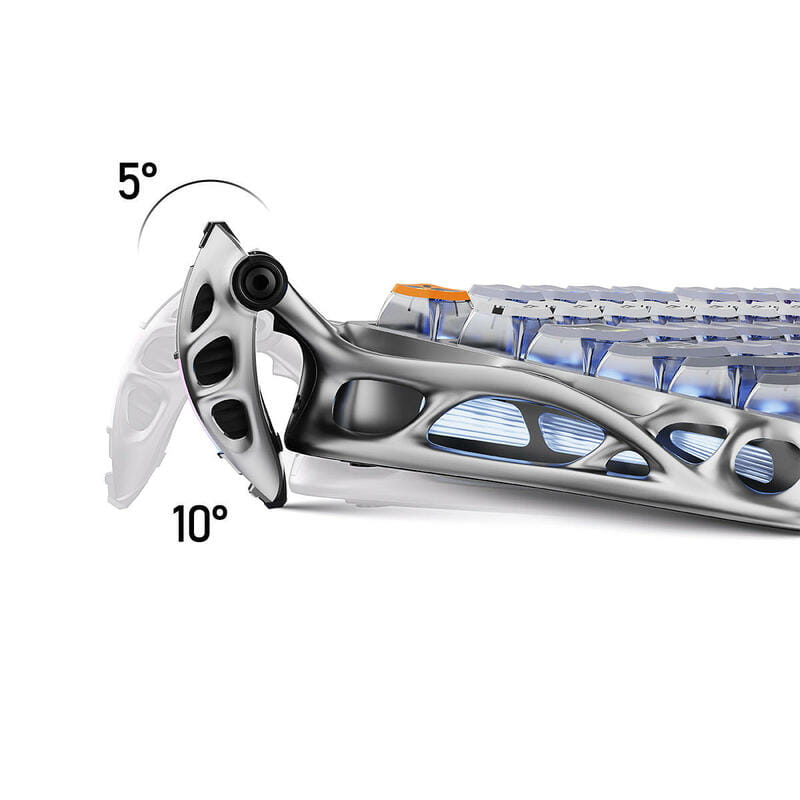 Клавіатура бездротова GravaStar Mercury K1 Pro Interstellar Silver (GS_K1_PRO_S_CGRY)