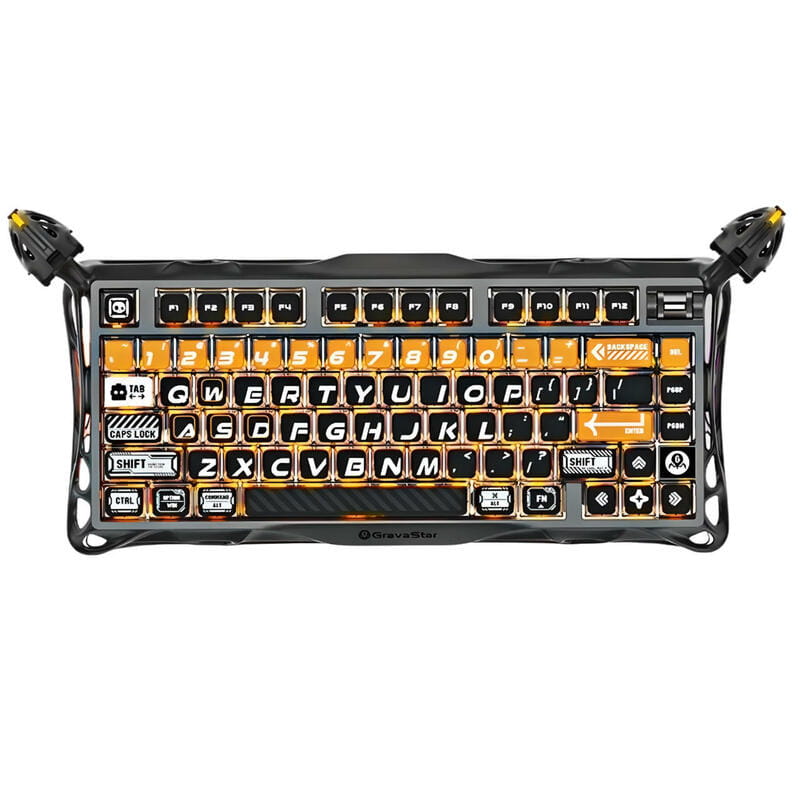 Клавіатура бездротова GravaStar Mercury K1 Pro CyberFlare (GS_K1_PRO_BO_BLK)