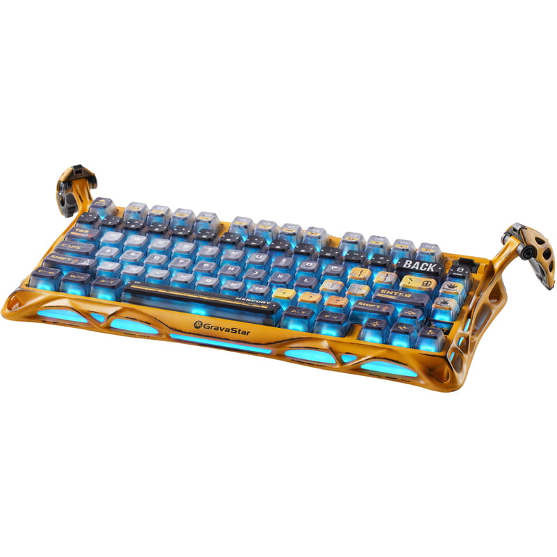 Клавиатура беспроводная GravaStar Mercury K1 Pro Battle-Worn Yellow (GSK1PRO_YLW)