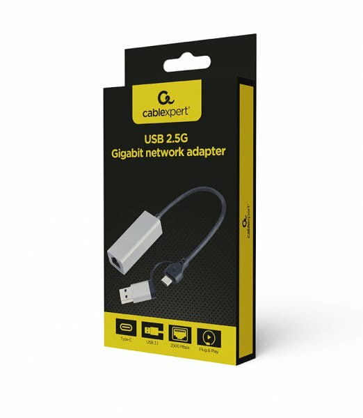 Сетевой адаптер Cablexpert A-USB3AC-LAN2G-01