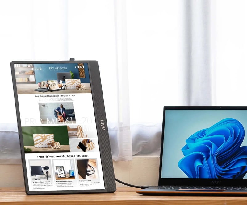 Монітор MSI 15.6" Pro MP161-E2U (9S6-3PB70H-045) IPS Black