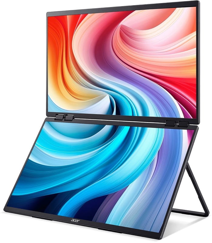 Монитор Acer 23.8" Dual Portable PD243YEbmiuux (UM.QP3EE.E01) IPS Black 100Hz