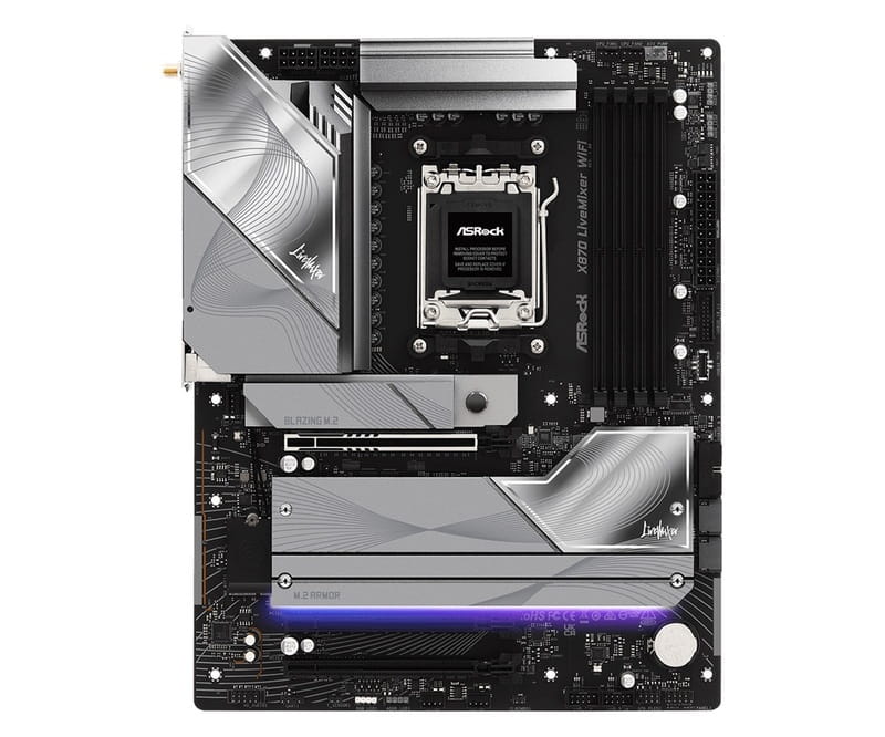 Материнська плата ASRock X870 LiveMixer WiFi Socket AM5