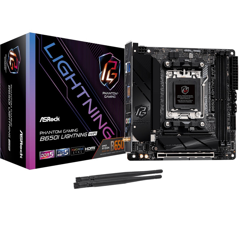 Материнская плата ASRock B650I Lightning WiFi Socket AM5
