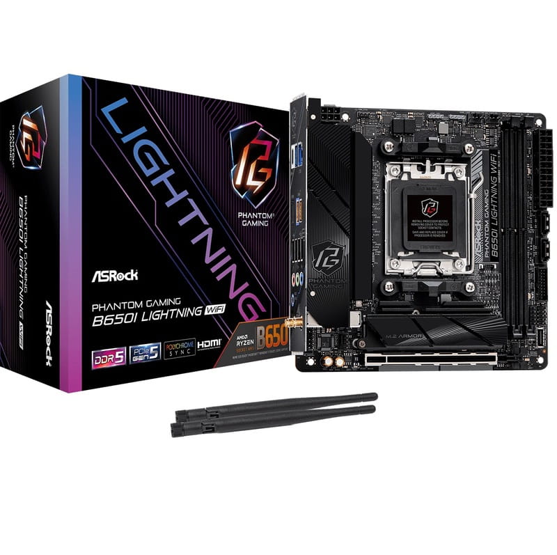 Материнская плата ASRock B650I Lightning WiFi Socket AM5