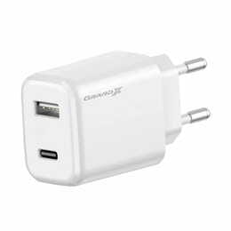 Сетевое зарядное устройство Grand-X Fast Charge (1хUSB, 1хTypeC, 20W) White (CH-890)