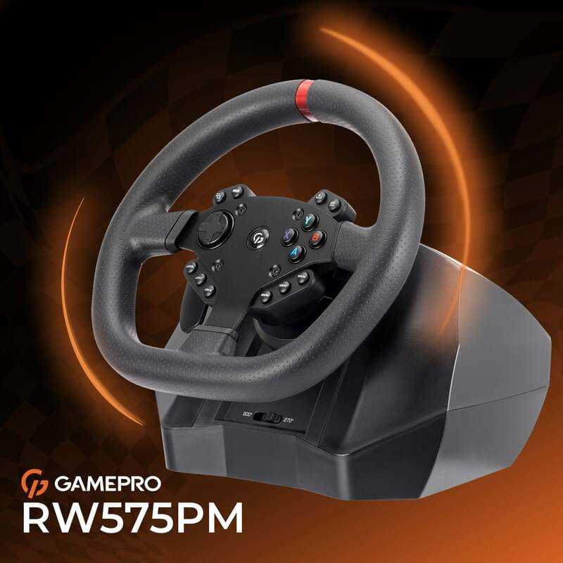 Руль GamePro RW575PM с педалями и коробкой передач