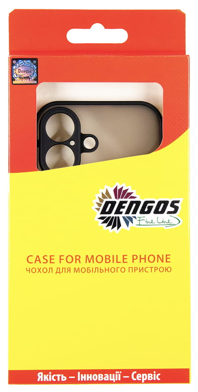 Чeхол-накладка Dengos Matt для iPhone 17 Black (DG-TPU-MATT-170)