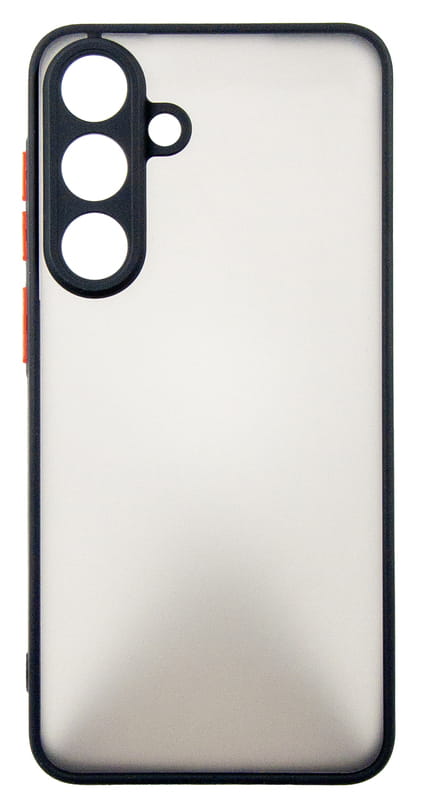 Чeхол-накладка Dengos Matt для Samsung Galaxy S25 FE Black (DG-KM-168) + защитное стекло