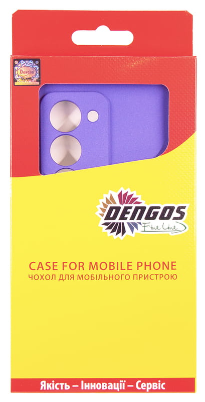 Чeхол-накладка Dengos Carbon для Xiaomi Redmi 15 Purple (DG-KM-164) + защитное стекло